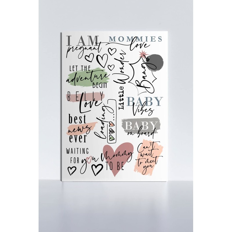 Temporary Belly Tattoos - Coloured Edition