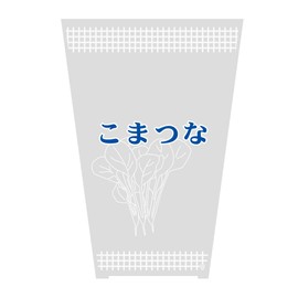 HEIKO 62-1000-14 Plastic Bags, Boardon Pack, Pattern, Small Matsuna, L, Drainage Stickers, 100 Sheets