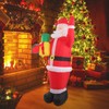 Inflatable Christmas Old Man Model with Gift Bag in Hand