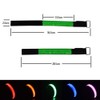 4pcs Luminous Arm Bands USB Reflective Band Bracelets for Outdoor