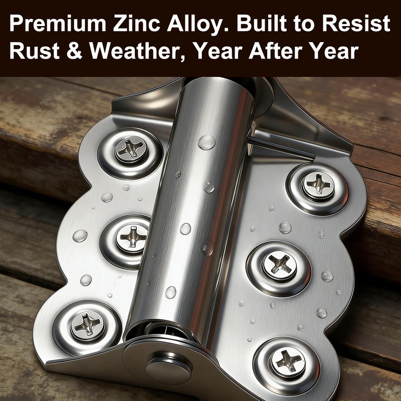 2 Pack Heavy Duty Self-Closing Spring Hinges for Screen Doors,