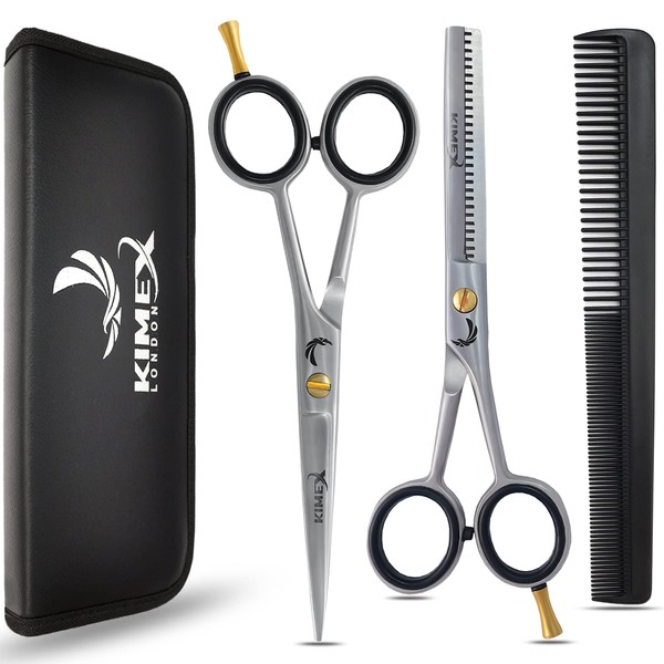 KIMEX LONDON Professional Hairdressing Scissors-Hairdressing Scissors Hair Thinning Scissors Set