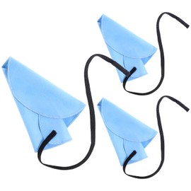 Prasacco 3 Pcs Clarinet Swab Cloth Clarinet Cleaning Cloth for Inside Tube Clarinet Cleaning Kit Clarinet Accessories Cleaning Swab Suitable for Clarinet Piccolo Flute Saxophone (Blue)
