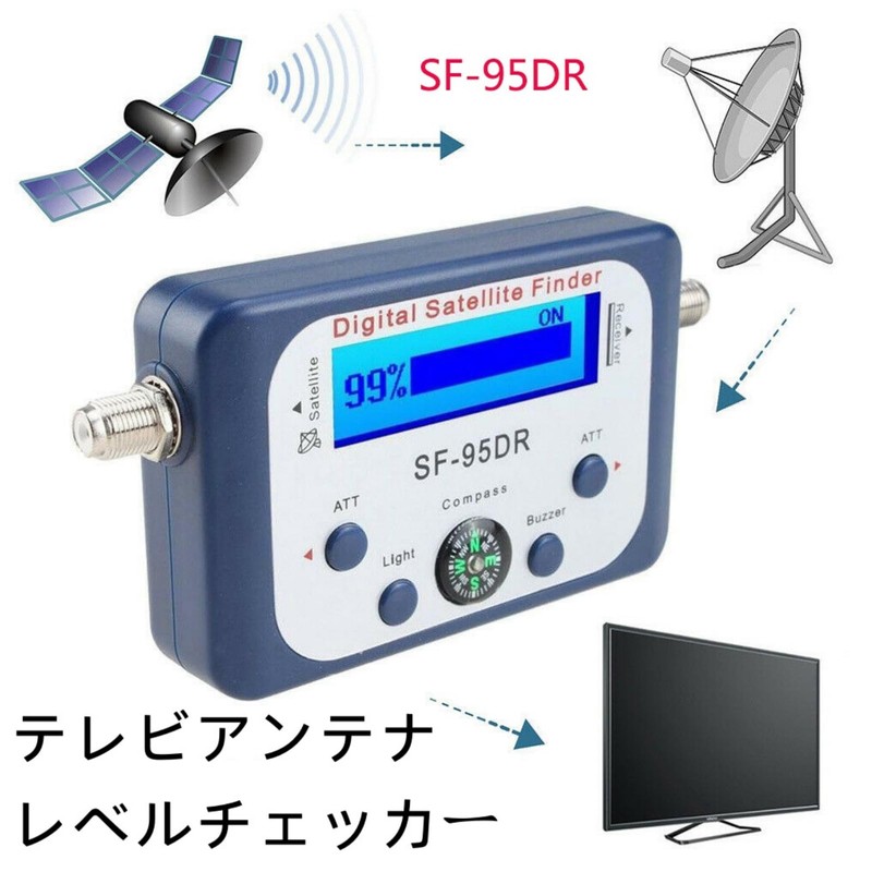 Antenna Level Checker Digital Satellite Signal Finder 950-2150MHz LCD Display