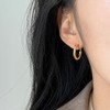 Chunky Clip On Hoop Earrings for Women Non Pierced Tube