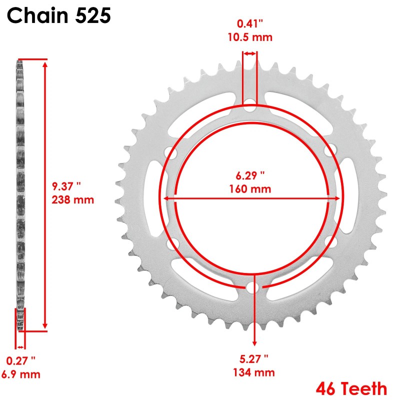 Honda Blue O-Ring Drive Chain & Sprockets Kit for Honda
