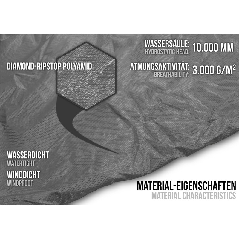 Sleeping bag cover bivouac bag - 100% wind and waterproof,