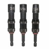 QIANQJL 3Pcs Magnetic Pivots Nut Driver Set 1/4 5/16 3/8inch