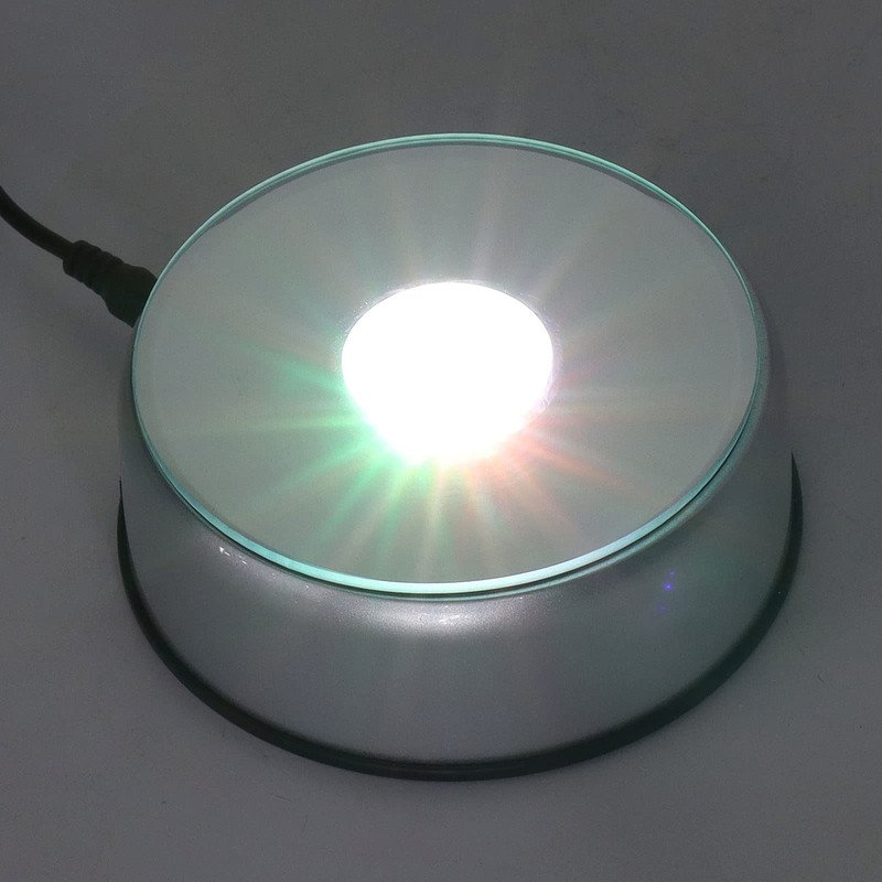 Cryfokt Rotating Display Stand, 360 Degree Turntable with Automatic Mute