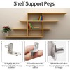TOP-VIGOR 5mm Shelf Support, 20 Pieces L Shaped Support Brackets