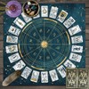 12 Zodiac Tarot Card Tablecloth for Readings – Foldable Card