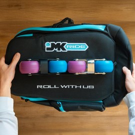 JMKRIDE Backpack w/Skate Carrier, Designed for Carrying JMK Freeskates