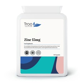 Zinc 15mg 120 Capsules - Essential Mineral Supplement for Immune System Support and Skin, Hair & Nail Care