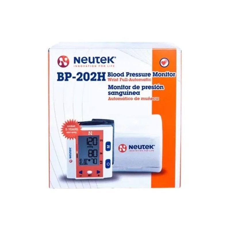 Monitor De Presin Arterial Neutek Bp-202h De Mueca