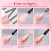 Gama De Gel Semipermanente Esmaltes Para Uñas Nude 8pcs 12ml