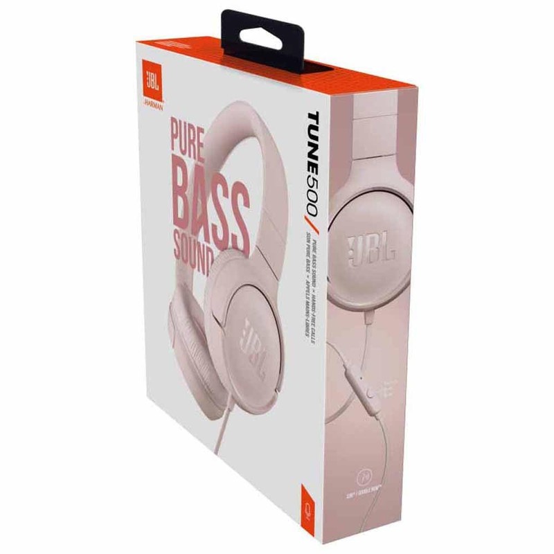 JBL Tune 500 On-Ear Lightweight Foldable Headphones with Pure Bass