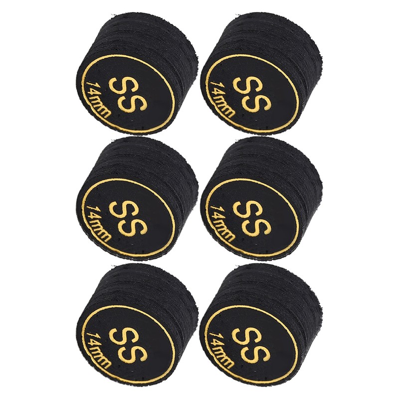 6pcs Pool Cue Tips Professional Multi Layers Billiard Pool Cue