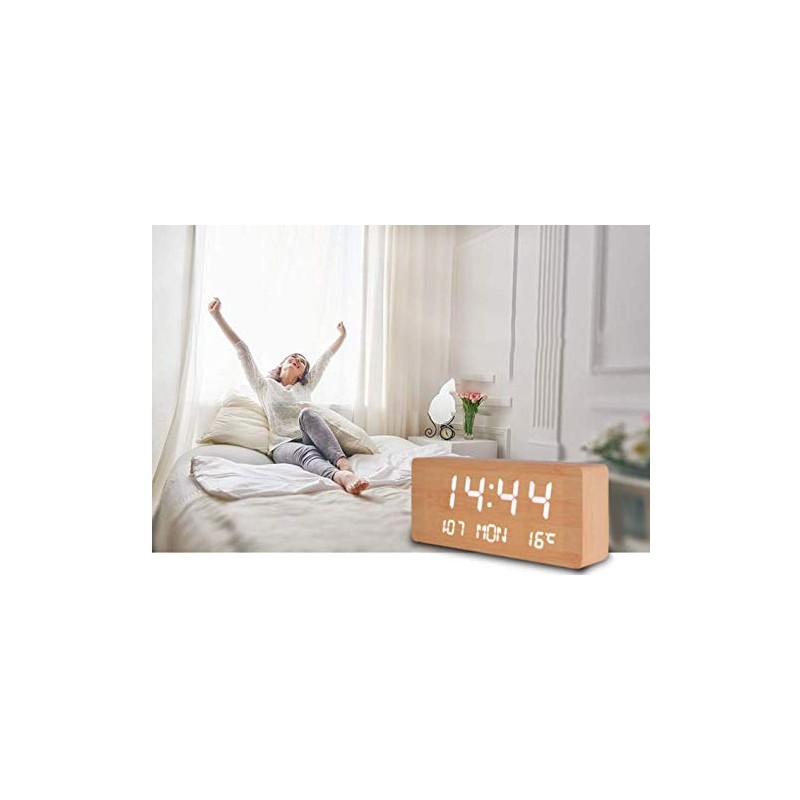 Table Clock, Digital Calendar, Temperature Display, Alarm Function, Desk Clock,