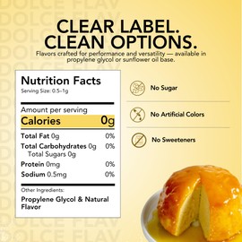 Dolce Flav Natural Yuzu Flavoring – Bright, Citrusy Japanese Lemon-Grapefruit Taste | 2 oz Extract for Baking, Beverages & Desserts | Graduated Dropper Included | Water-Soluble & Kosher | Made in USA