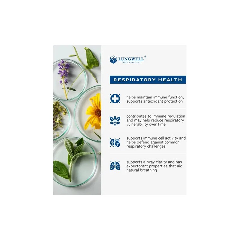 Lungwell Suplemento Dejar Fumar Detox Pulmonar 60 Caps
