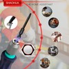 SHAOHUA Triangle Screwdriver Set w/ 1/4" Quick Change Bit Driver,