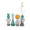 PHILIPPI - CURIOSA Vases - Geometical Glass Art in 4