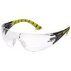 Pyramex Endeavor Plus Safety Glass Black/Lime Frame Clear Lens