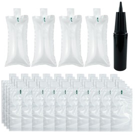ZJIVQO 50 PCS Packaging Air Bags Air Cushion Bags with Pump Inflatable Air Cushion Inflatable Air Pillows Shockproof Air Cushion Film Blocking Wrap Bag,19.5x10cm/7.67x3.93 Inches