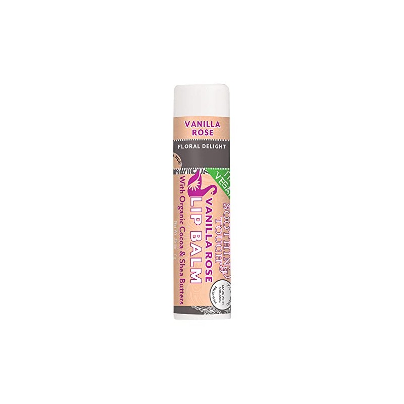 Soothing Touch, Vanilla Rose Organic, Vegan Lip Balm, .25 oz