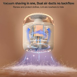 Fabric Shaver, Rechargeable Lint Remover for Clothes, Pill Remover Sweater Defuzzer, Magnetic Shaving Bin, Dual Protection, Fabric Pill Shaver for Clothes, Couch, Furniture