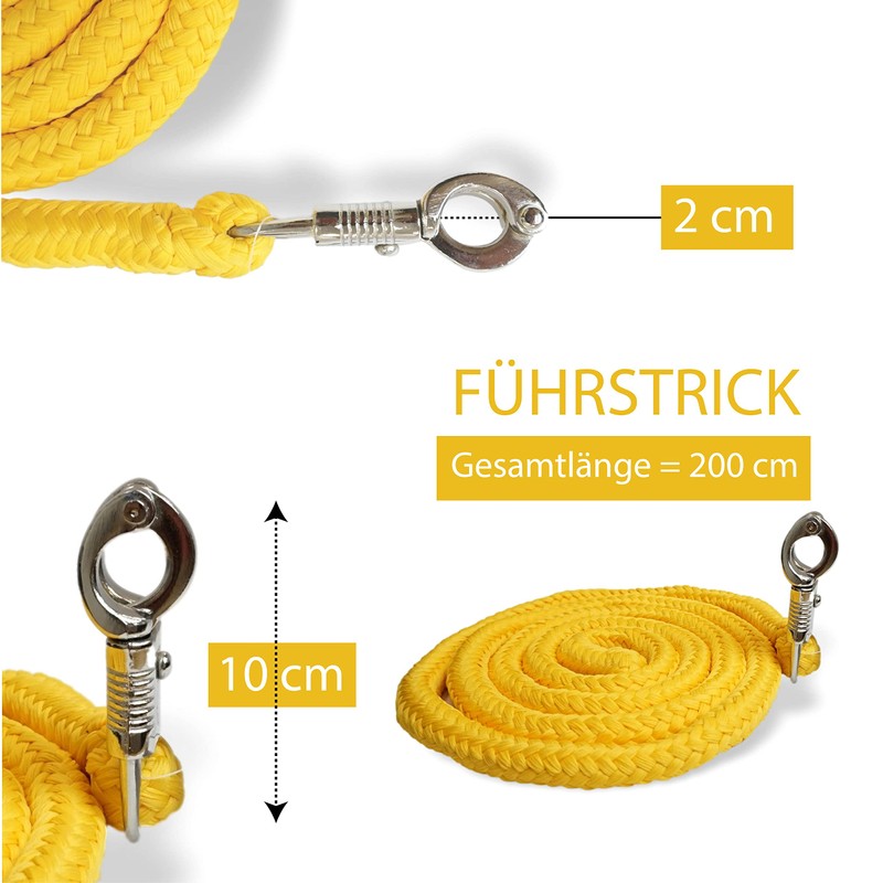 Lead rope with panic hook for horse in various stylish
