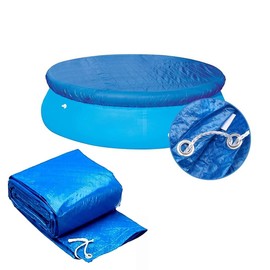 Round Pool Cover, Covers for Above Ground Pools, Pool Cover Dust Protection for 183 cm / 6 ft Inflatable Pools, Solar Tarpaulin Solar Cover