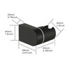 Gaosin Brass Handheld Shower High Pressure Single Function Black Hand