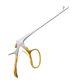 NOMI BROTHERS Surgical Tischler Biopsy Forceps 3x7mm Bite Gynecology Gold Handle 25 CM