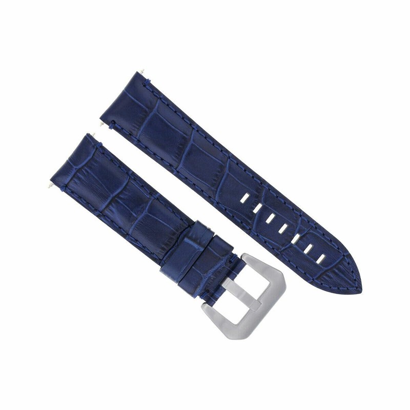 Ewatchparts 22-24mm Leather Watch Band Strap Compatible With Montblanc Timewalker