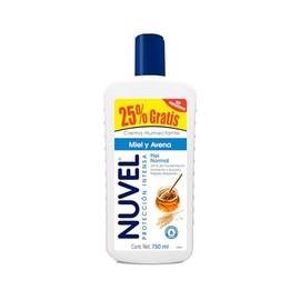 Nuvel Crema Corporal e Hidratante Facial con Miel y Avena, 750 ml | Crema Hidratante para Piel Normal y Seca, Uso Diario, Suaviza y Nutre la Piel