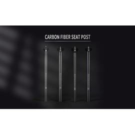 Super Light Straight Carbon Bike Seatpost 27.2/30.9/31.6mm 400mm Length Bicycle Adjustable Seatpost Mountain Bike Seat Post for MTB Road Bike TRIFOX (31.6)