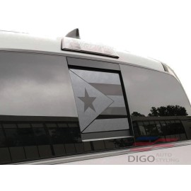 Digo Auto Styling 2016-2023 Toyota Tacoma Rear Middle Window  Puerto Rico Flag Decal sticker