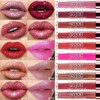 evpct eevpct 2Pcs Mauve Red & Wine Red Matte to
