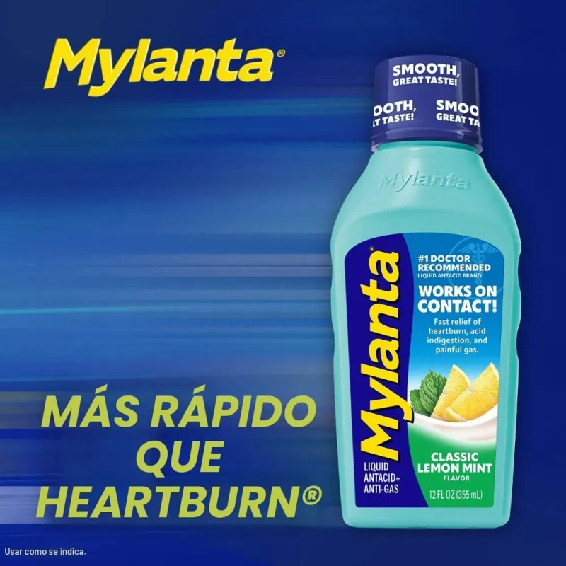 Mylanta Alivio De La Acidez Estomacal Y Los Gases -