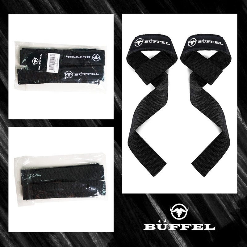 BÜFFEL Wrist Straps Wrist Wraps for Weight Training, Grip Assistance,