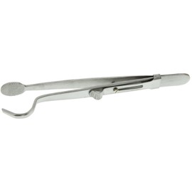 SE 5-3/4” Head and Shank Ring Holder Tweezers - 560TW