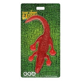 Giant Gummy Gator - Delicious, Satisfying Candy Creation with Big Flavor from GGB Candies! (Cherry, 12 Ounce)