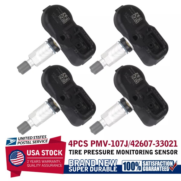 Unbranded 4PCS TPMS Tire Pressure Monitoring Sensor 42607-33021 PMV-107J For