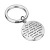 AA Yearly Medallion Keyring Sober Recovery Gift with Serenity Prayer