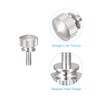 sourcing map Knurled Thumb Screws, M3x8mm Brass Shoulder Bolts Grip
