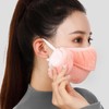 EA Winter Plush Lined Warm Outdoor Earmuffs Mask Hot Pink