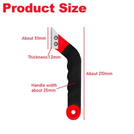 2-Pack Grout Removal Tool Kit - Includes Angled Scraper & 6 Replacement Blades for Tile Joints, Corners & Ceramic Surfaces