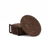 Thirstystone Set of 6 Thick Dark Cork Coasters in Attractive