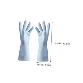 Mobestech 3 Pairs Rubber Gloves for Kitchen Cleaning of Dishwashing Gloves for Household Use Ergonomic Design Multipurpose for Laundry and Maintenance